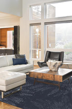 Load image into Gallery viewer, Jellyfish Bloom Navy Rug
