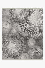 Load image into Gallery viewer, Chrysanthemum Ash Grey Rug