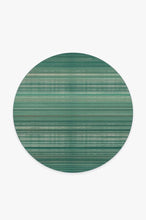 Load image into Gallery viewer, Coastal Linear Stripe Aqua Rug