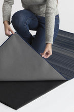 Load image into Gallery viewer, Linear Striped Navy Rug