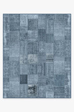 Load image into Gallery viewer, Patchwork Blue Rug