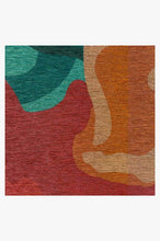 Load image into Gallery viewer, Poppy Floral Turquoise Rug