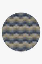 Load image into Gallery viewer, Retro Danish Blue Rug