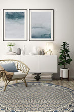 Load image into Gallery viewer, Samira Suzani Ivory Blue Rug