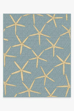 Load image into Gallery viewer, Starfish Pale Blue Rug
