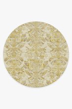 Load image into Gallery viewer, Transitional Damask Gold Rug