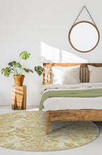 Load image into Gallery viewer, Transitional Damask Gold Rug
