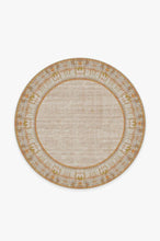 Load image into Gallery viewer, Vintage Daisy Bordered Tangerine Rug