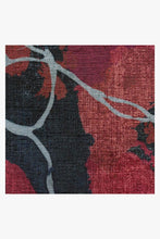 Load image into Gallery viewer, Watercolor Floral Navy Rug