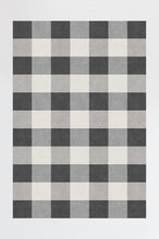 Load image into Gallery viewer, Buffalo Plaid Black &amp; White Rug
