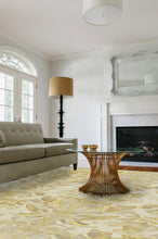 Load image into Gallery viewer, Transitional Damask Gold Rug
