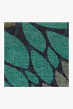 Load image into Gallery viewer, Floral Medallion Navy Rug
