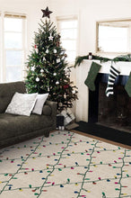 Load image into Gallery viewer, Holiday Lights Creme Rug
