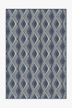 Load image into Gallery viewer, Outdoor Motus Diamond Navy Rug
