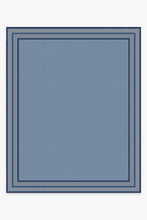 Load image into Gallery viewer, Outdoor Picnic Border Blue Rug
