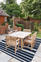 Load image into Gallery viewer, Outdoor Sailmaker Stripe Blue Rug
