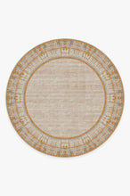 Load image into Gallery viewer, Vintage Daisy Bordered Tangerine Rug
