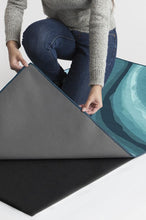 Load image into Gallery viewer, Watercolor Waves Blue Rug
